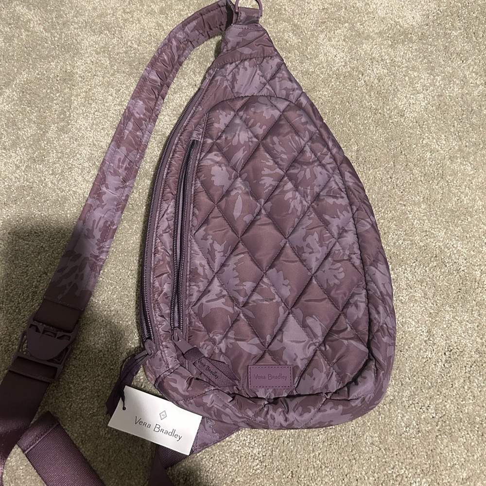 Vera Bradley sling backpack in Purple NWT